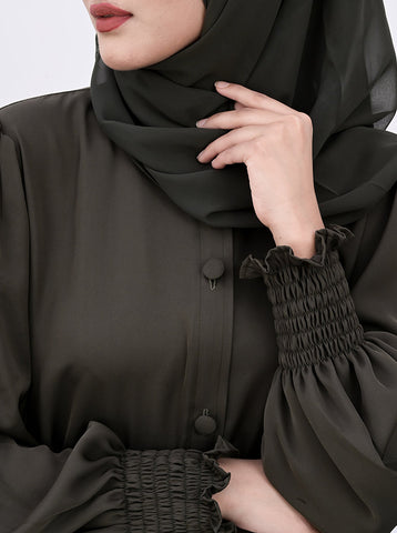 Mirha Button-down Frock Style Abaya