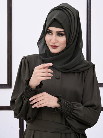 Mirha Button-down Frock Style Abaya