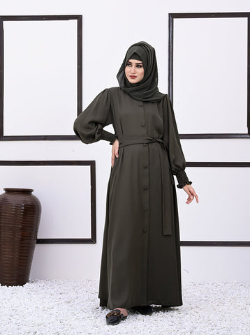 Mirha Button-down Frock Style Abaya