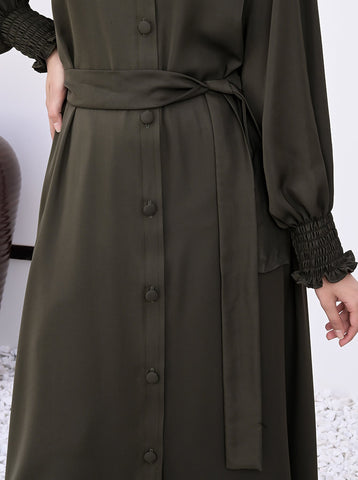 Mirha Button-down Frock Style Abaya