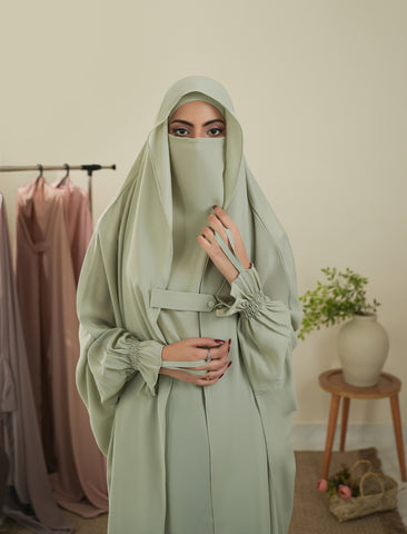 Saudi Jilbab - Pistachio