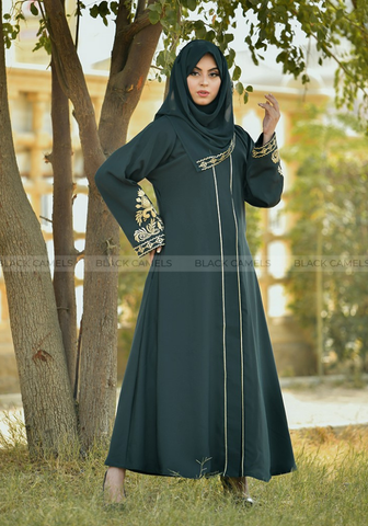 Blossom Front-Open Abaya